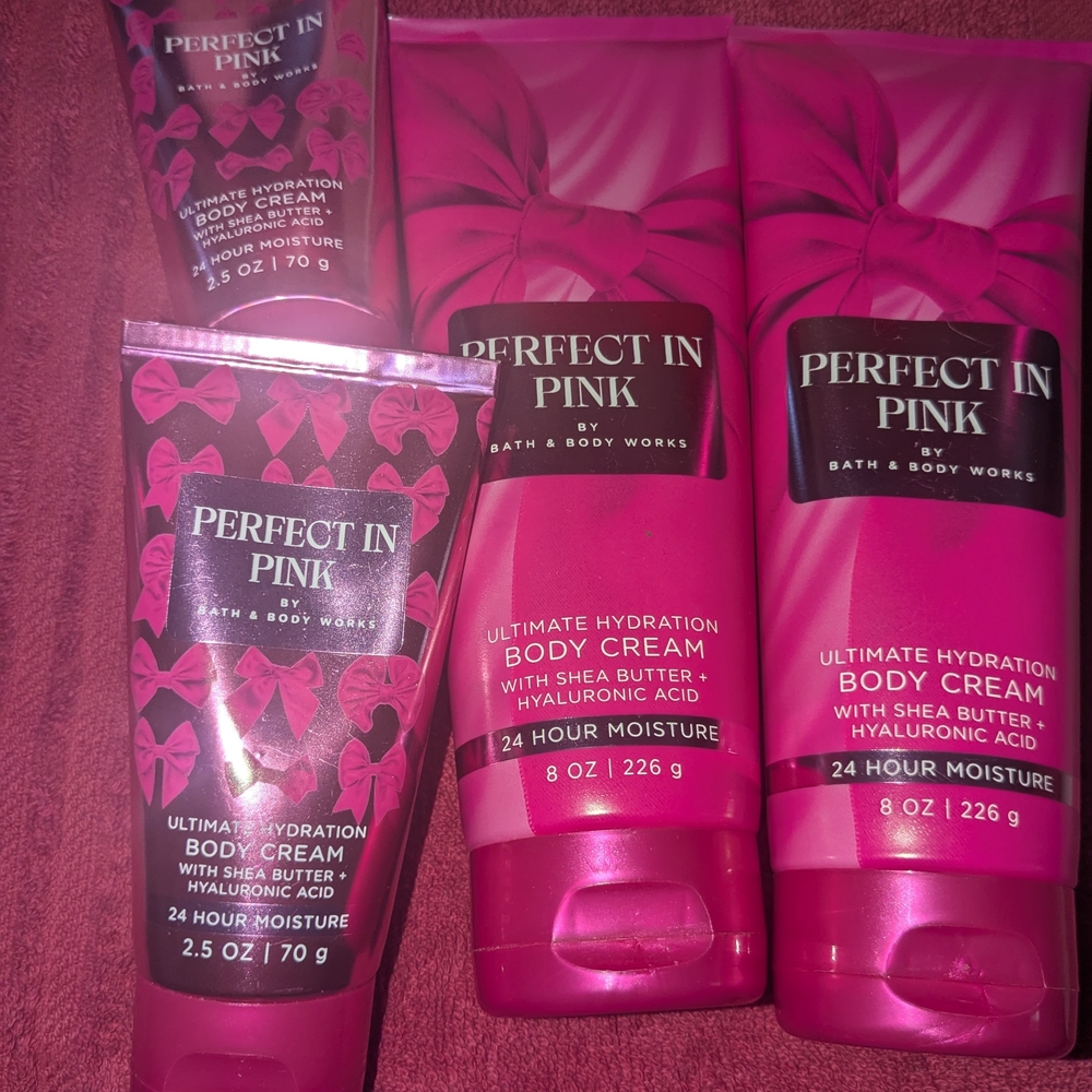 Bath & Body Works Perfect in Pink Body Cream Collection